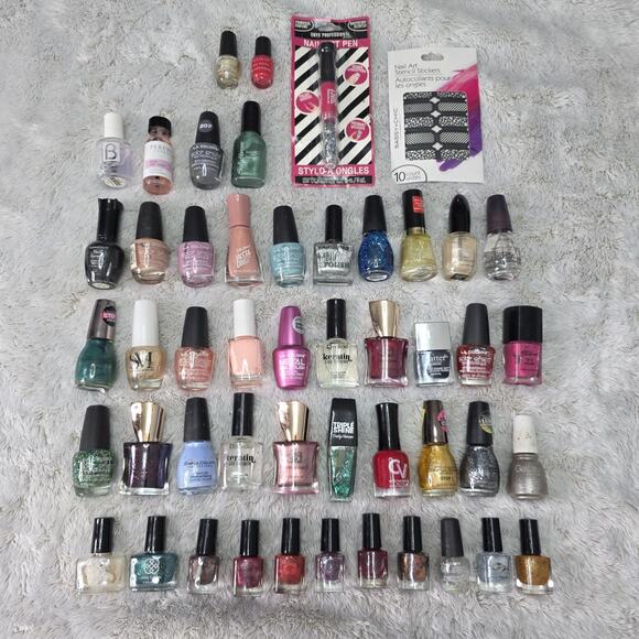 Mixed lot of Nail Polish Lot of 48 Assorted Colors - Picture 2 of 16
